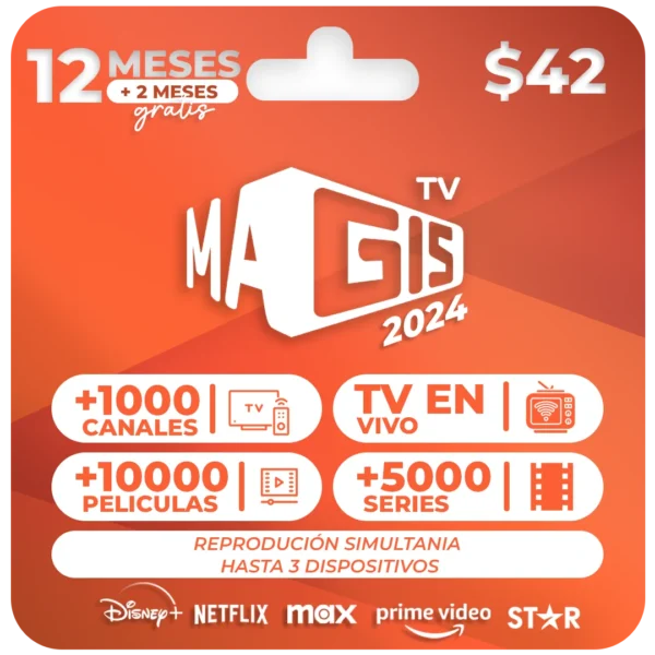 Magis Tv 12 Meses version 2024